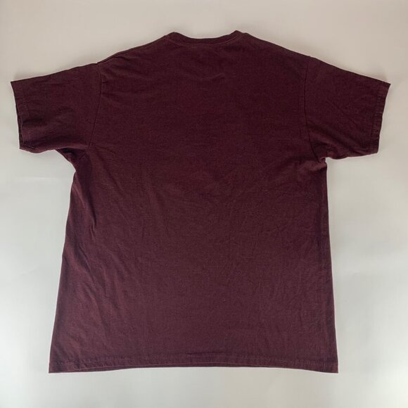 Big Lebowski The Dude Maroon Headline Short Sleeve Crewneck Shirt Mens Large - Picture 4 of 4